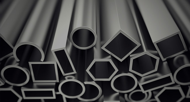 Aluminium and acid-resistant steel